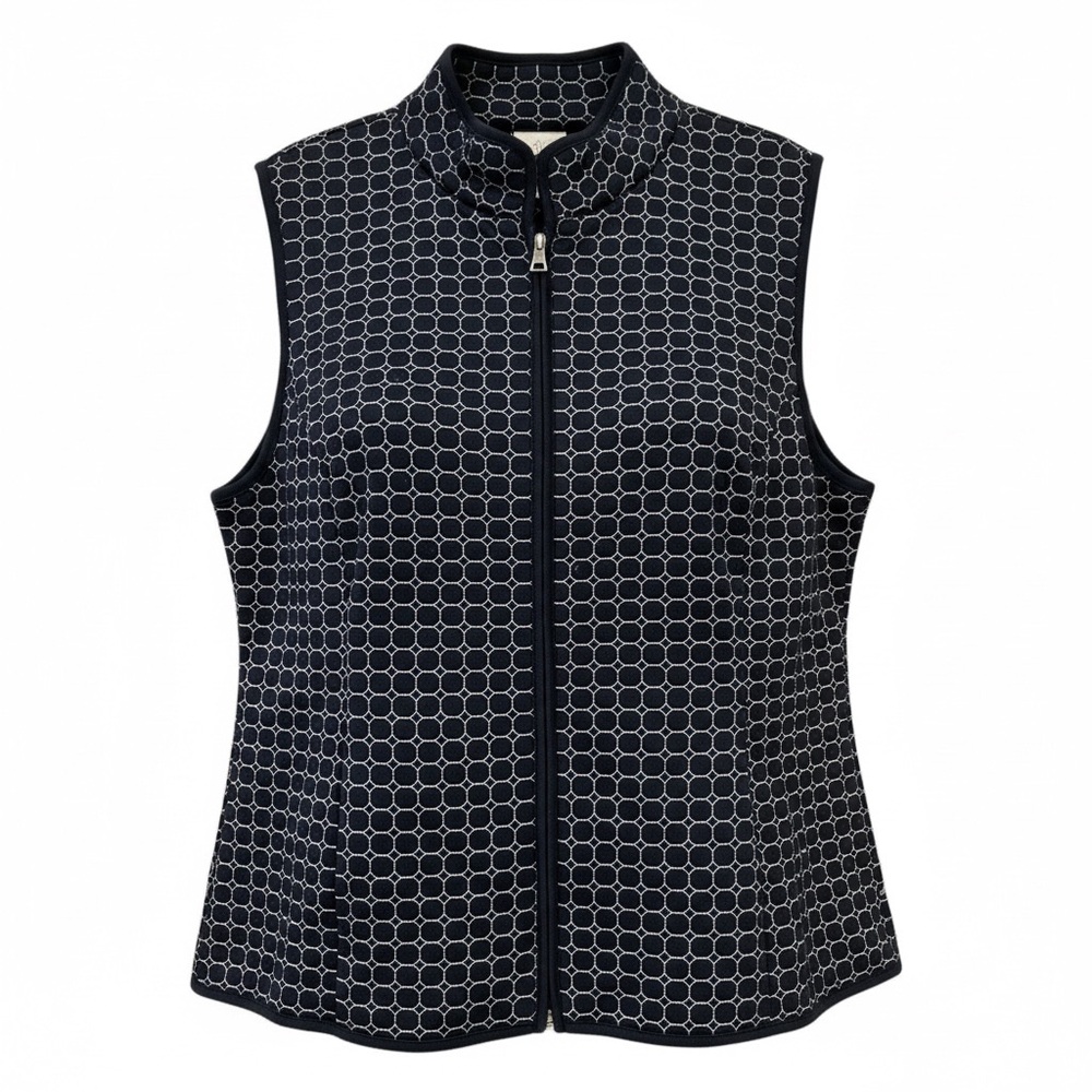 EP Pro Black and White Geometric Vest Sz X-Large